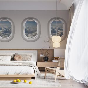 Carta Da Parati Di Nuvole Dalla Finestra Di Aereo