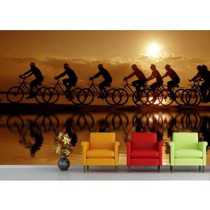 Giro In Bicicletta - Carta Da Parati Foto Applicato