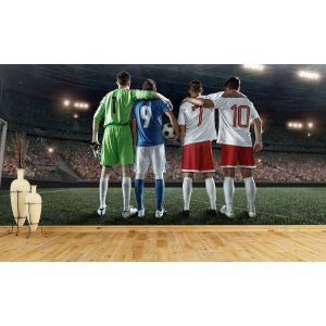 Squadra Di Calcio - Carta Da Parati Foto 3D Appicato