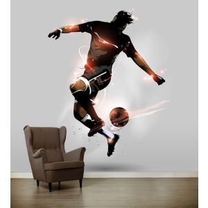 Stella Del Calcio - Carta Da Parati Per La Decorazione Applicato