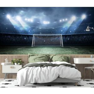 Applicazione Di Carta Da Parati Rigore Sul Campo Di Calcio