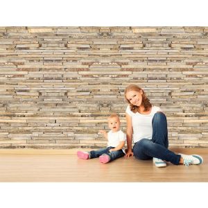 Muro Di Pietra 1 - Carta Da Parati Per La Decorazione Applicato