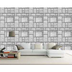 Carta Da Parati Muro Di Pietra Grigia