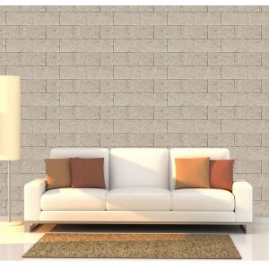 Carta Da Parati Muro Di Pietra Color Crema