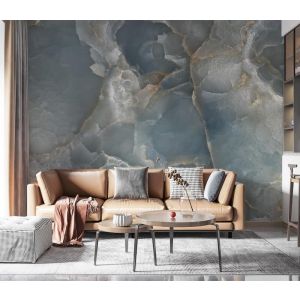 Applicazione Di Carta Da Parati Marmo Con Tratti Dorati