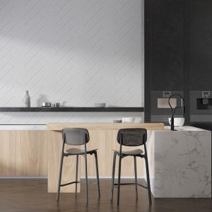 Carta Da Parati Piastrella Bianca A Spina Di Pesce