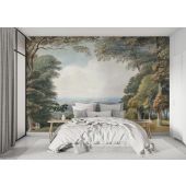 Carta Da Parati Paesaggio Classico con Foresta