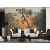 Carta Da Parati Bosco Pittorico con Albero Antico