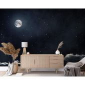 Carta Da Parati Cielo Stellato Con Luna Piena