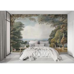 Carta Da Parati Paesaggio Classico con Foresta