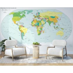 Carta Da Parati Mappa Del Mondo Politico