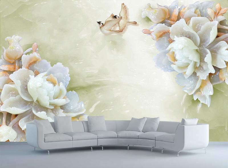 Decorazioni Floreali - Carta Da Parati Foto 3D Applicato